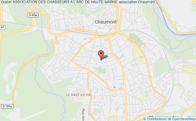 plan association Association Des Chasseurs A L'arc De Haute-marne Chaumont