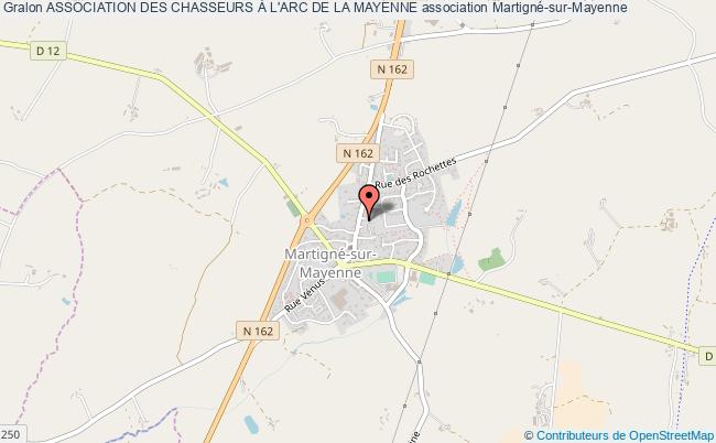 plan association Association Des Chasseurs À L'arc De La Mayenne Martigné-sur-Mayenne