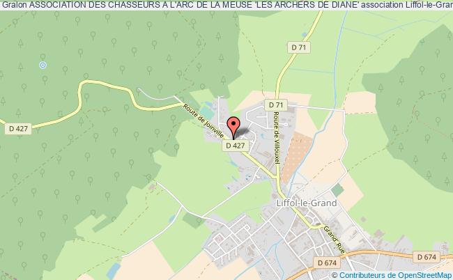 plan association Association Des Chasseurs A L'arc De La Meuse 'les Archers De Diane' Liffol-le-Grand