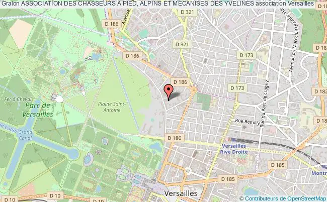 plan association Association Des Chasseurs A Pied, Alpins Et Mecanises Des Yvelines Versailles