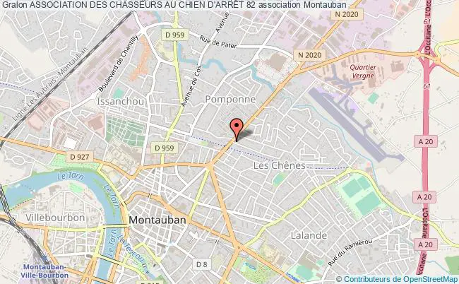 plan association Association Des Chasseurs Au Chien D'arrÊt 82 Montauban