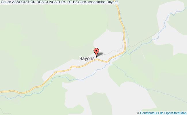 plan association Association Des Chasseurs De Bayons Bayons