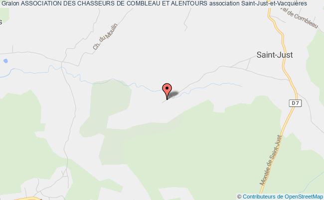 plan association Association Des Chasseurs De Combleau Et Alentours Saint-Just-et-Vacquières