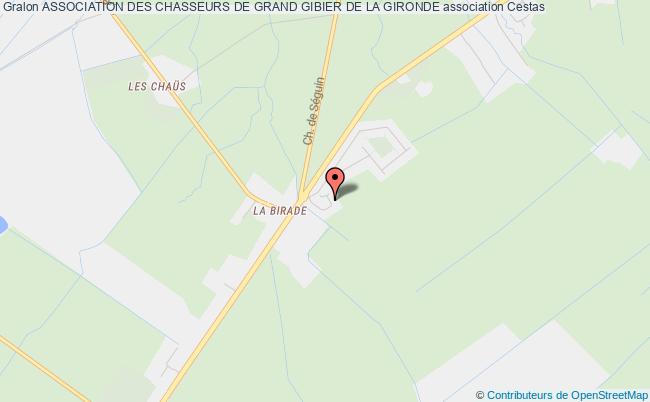 plan association Association Des Chasseurs De Grand Gibier De La Gironde Cestas