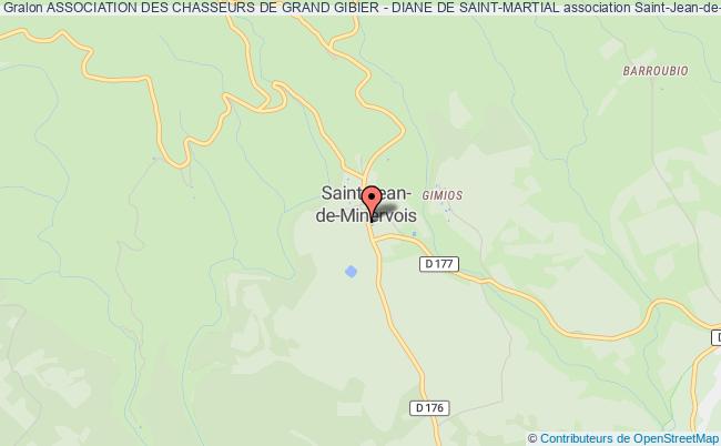 plan association Association Des Chasseurs De Grand Gibier - Diane De Saint-martial Saint-Jean-de-Minervois