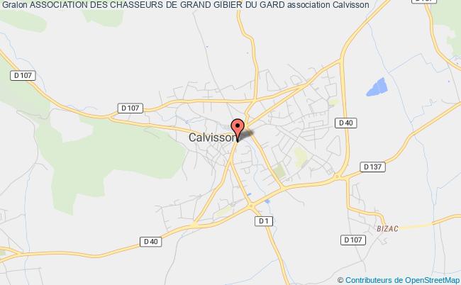 plan association Association Des Chasseurs De Grand Gibier Du Gard Calvisson