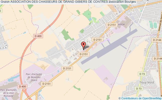 plan association Association Des Chasseurs De Grand Gibiers De Contres Bourges Cedex