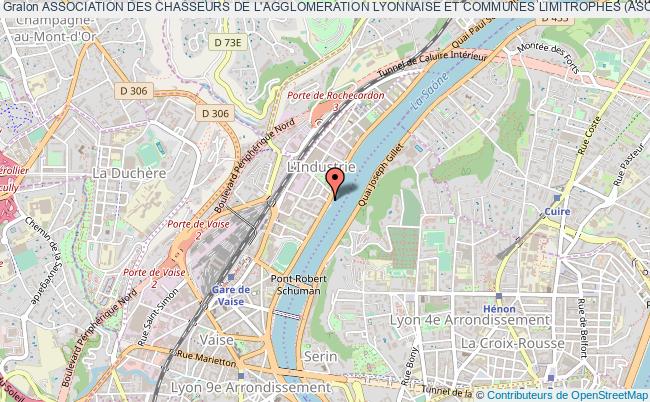 plan association Association Des Chasseurs De L'agglomeration Lyonnaise Et Communes Limitrophes (ascall) Lyon 9e Arrondissement