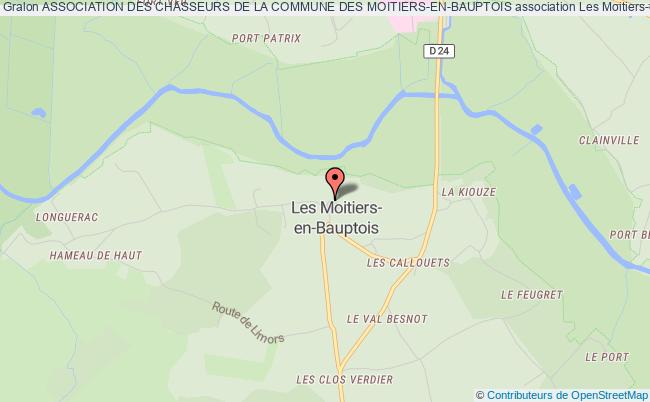 plan association Association Des Chasseurs De La Commune Des Moitiers-en-bauptois Les   Moitiers-en-Bauptois