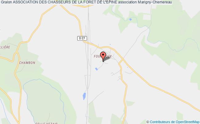 plan association Association Des Chasseurs De La Foret De L'epine Marigny-Chemereau