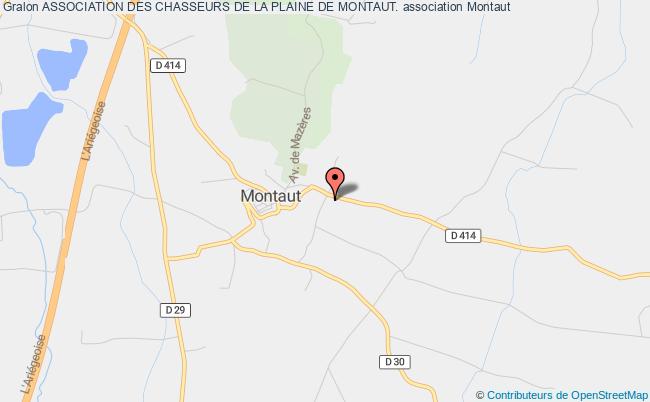 plan association Association Des Chasseurs De La Plaine De Montaut. Montaut