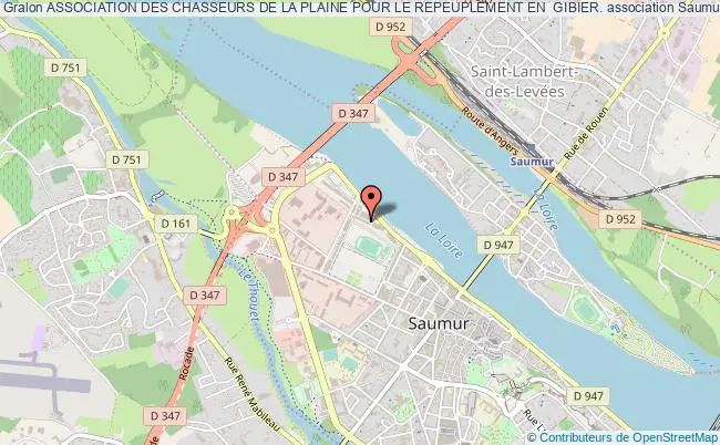 plan association Association Des Chasseurs De La Plaine Pour Le Repeuplement En  Gibier. Saumur