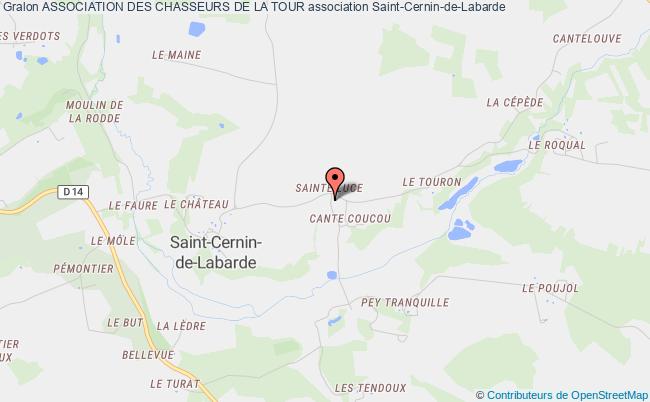 plan association Association Des Chasseurs De La Tour Saint-Cernin-de-Labarde