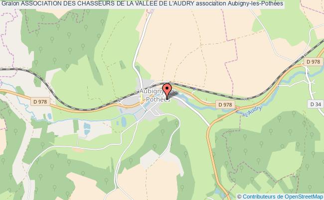 plan association Association Des Chasseurs De La Vallee De L'audry Aubigny-les-Pothées