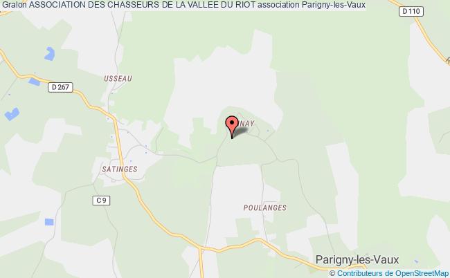 plan association Association Des Chasseurs De La Vallee Du Riot Parigny-les-Vaux