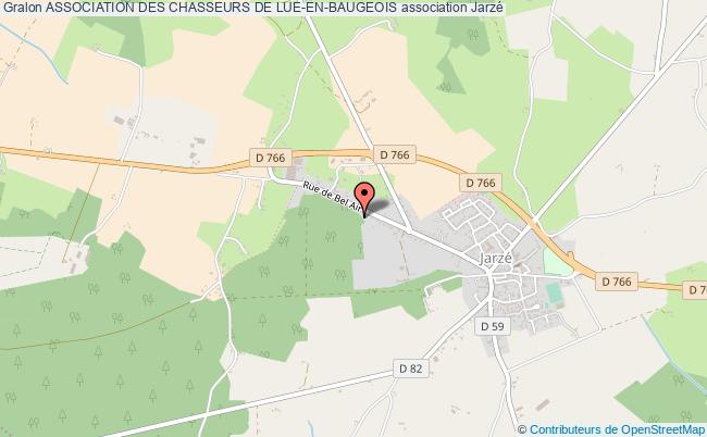 plan association Association Des Chasseurs De Lue-en-baugeois Lué-en-Baugeois
