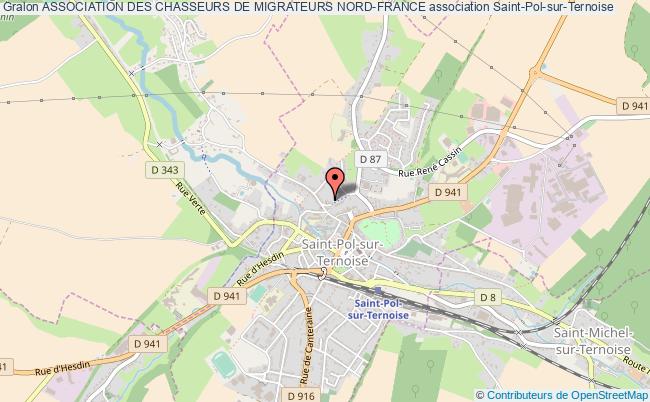 plan association Association Des Chasseurs De Migrateurs Nord-france Saint-Pol-sur-Ternoise