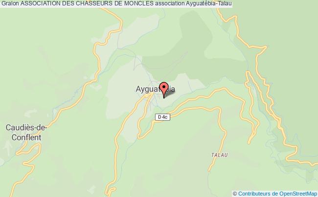 plan association Association Des Chasseurs De Moncles Ayguatébia-Talau
