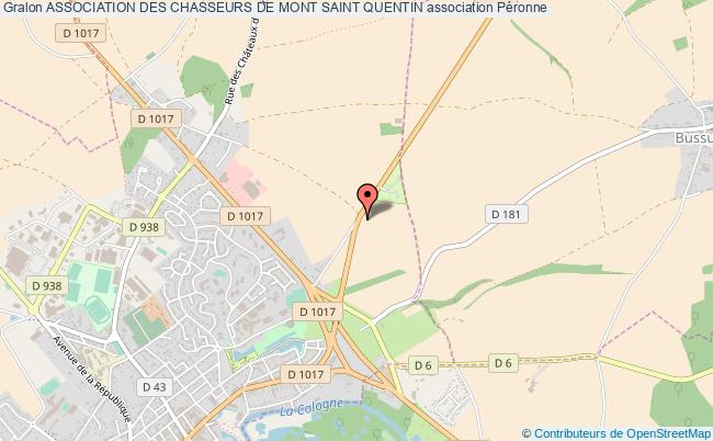plan association Association Des Chasseurs De Mont Saint Quentin Péronne