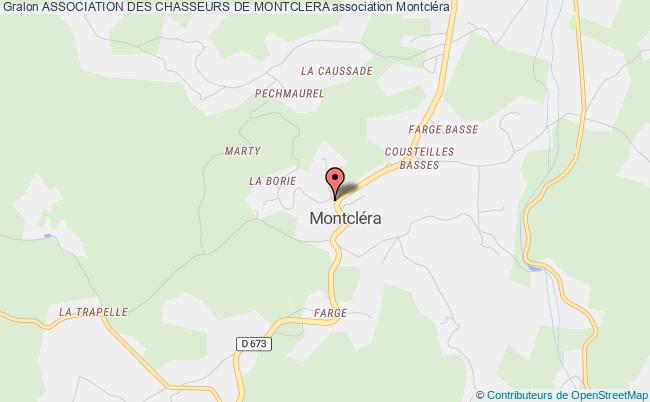 plan association Association Des Chasseurs De Montclera Montcléra