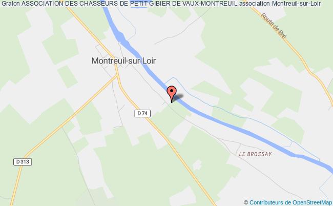 plan association Association Des Chasseurs De Petit Gibier De Vaux-montreuil Montreuil-sur-Loir