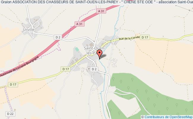 plan association Association Des Chasseurs De Saint-ouen-les-parey - " Chene Ste Ode " - Saint-Ouen-lès-Parey