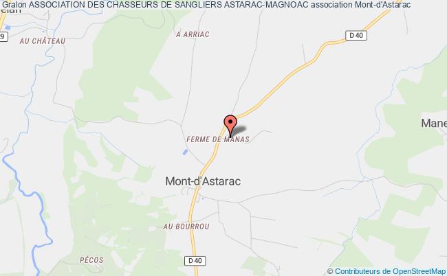 plan association Association Des Chasseurs De Sangliers Astarac-magnoac Mont-d'Astarac