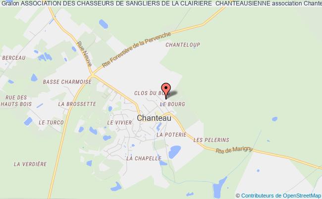 plan association Association Des Chasseurs De Sangliers De La Clairiere  Chanteausienne Chanteau