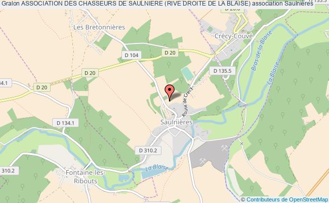 plan association Association Des Chasseurs De Saulniere (rive Droite De La Blaise) Saulnières