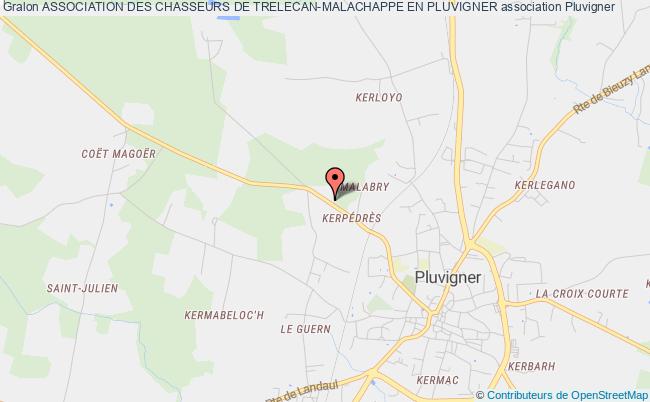 plan association Association Des Chasseurs De Trelecan-malachappe En Pluvigner Pluvigner