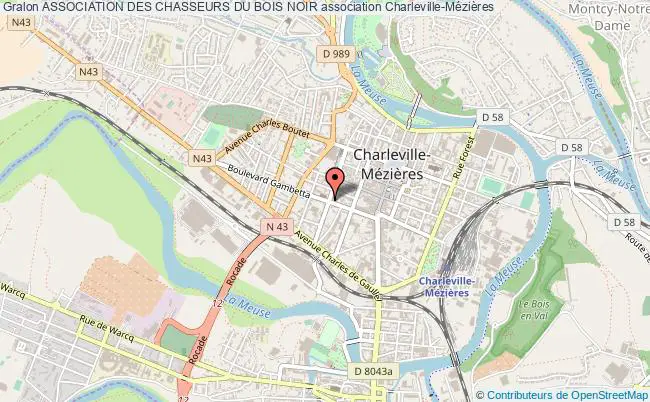 plan association Association Des Chasseurs Du Bois Noir Charleville-Mézières