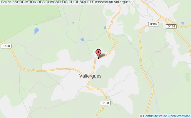 plan association Association Des Chasseurs Du Busquets Valiergues