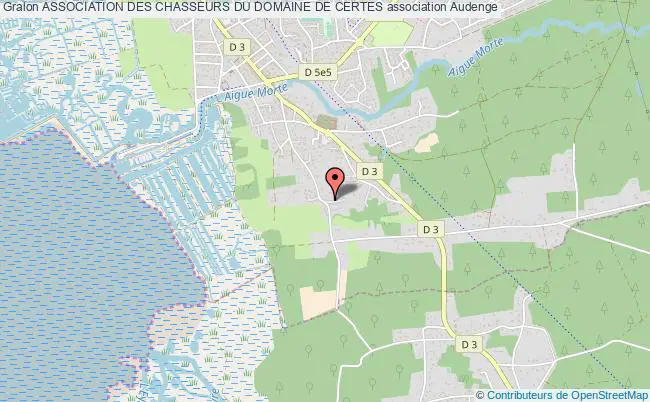 plan association Association Des Chasseurs Du Domaine De Certes Audenge
