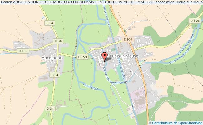 plan association Association Des Chasseurs Du Domaine Public Fluvial De La Meuse Dieue-sur-Meuse