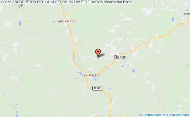plan association Association Des Chasseurs Du Haut De Baron Baron