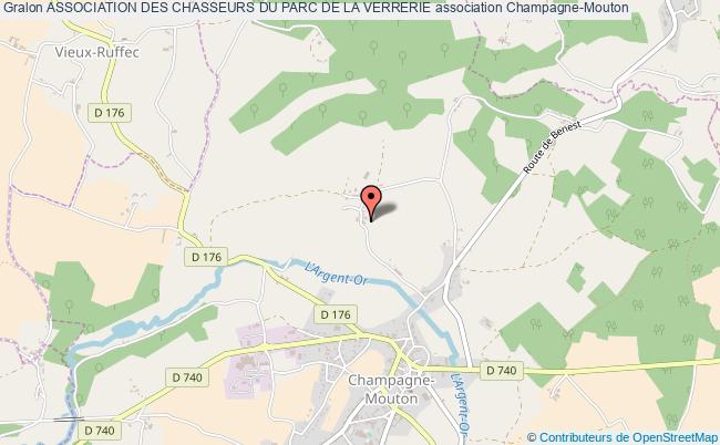 plan association Association Des Chasseurs Du Parc De La Verrerie Champagne-Mouton