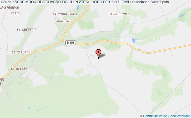 plan association Association Des Chasseurs Du Plateau Nord De Saint Epain Saint-Épain