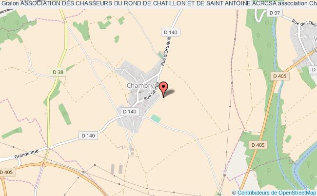 plan association Association Des Chasseurs Du Rond De Chatillon Et De Saint Antoine Acrcsa Chambry