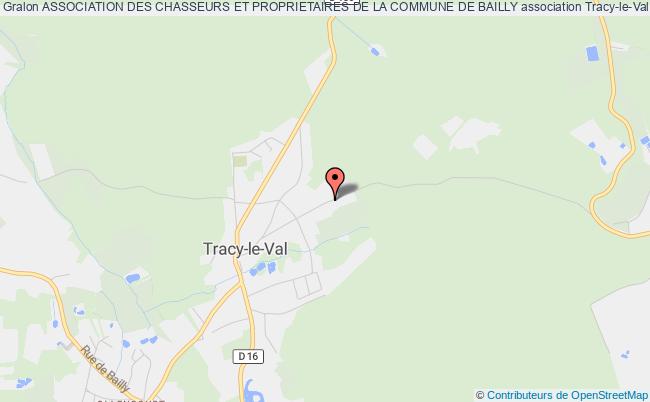 plan association Association Des Chasseurs Et Proprietaires De La Commune De Bailly Tracy-le-Val