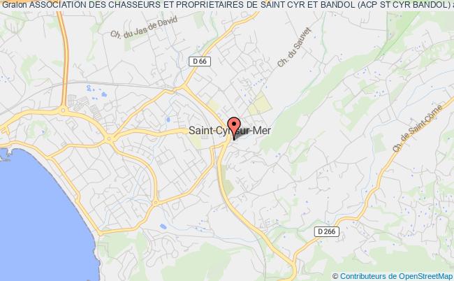 plan association Association Des Chasseurs Et Proprietaires De Saint Cyr Et Bandol (acp St Cyr Bandol) Saint-Cyr-sur-Mer