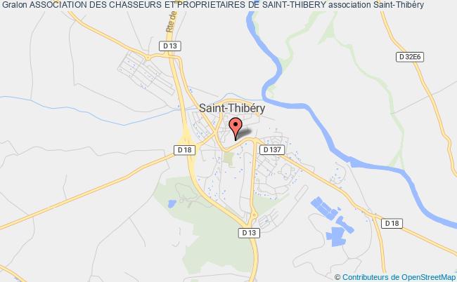 plan association Association Des Chasseurs Et Proprietaires De Saint-thibery Saint-Thibéry