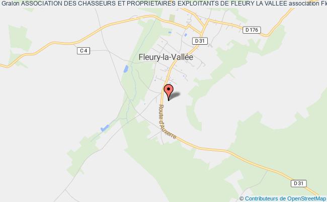 plan association Association Des Chasseurs Et Proprietaires Exploitants De Fleury La Vallee Fleury-la-Vallée