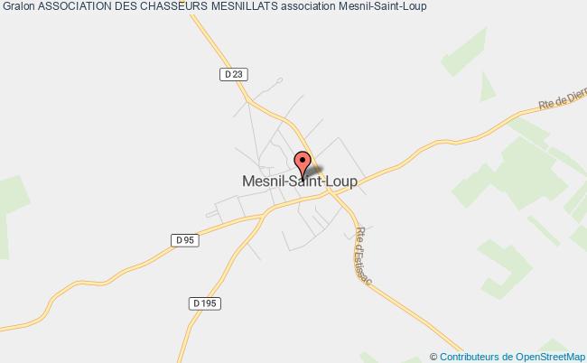 plan association Association Des Chasseurs Mesnillats Mesnil-Saint-Loup