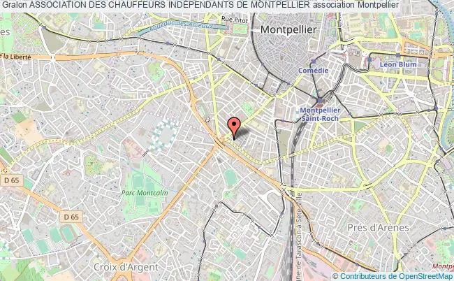 plan association Association Des Chauffeurs IndÉpendants De Montpellier Montpellier