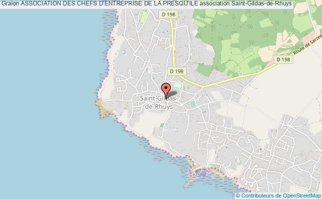 plan association Association Des Chefs D'entreprise De La Presqu'ile Saint-Gildas-de-Rhuys