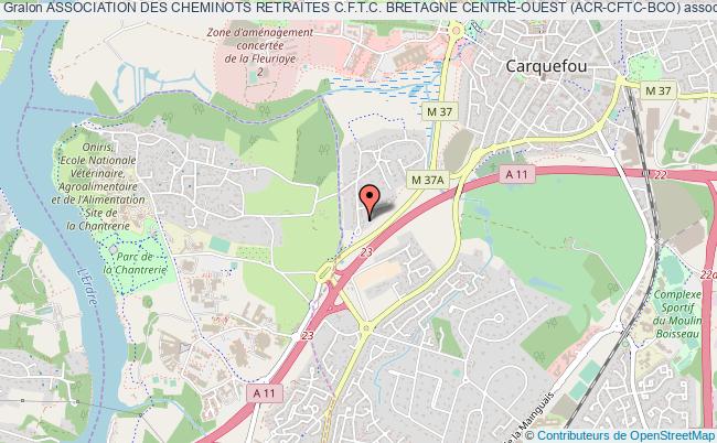 plan association Association Des Cheminots Retraites C.f.t.c. Bretagne Centre-ouest (acr-cftc-bco) Carquefou