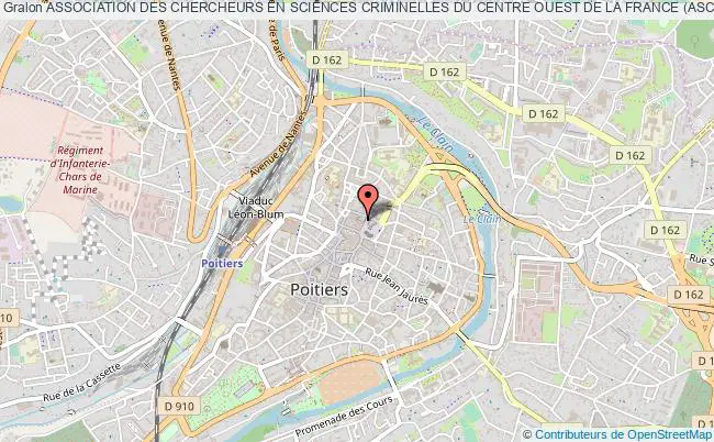 plan association Association Des Chercheurs En Sciences Criminelles Du Centre Ouest De La France (asccof) Poitiers