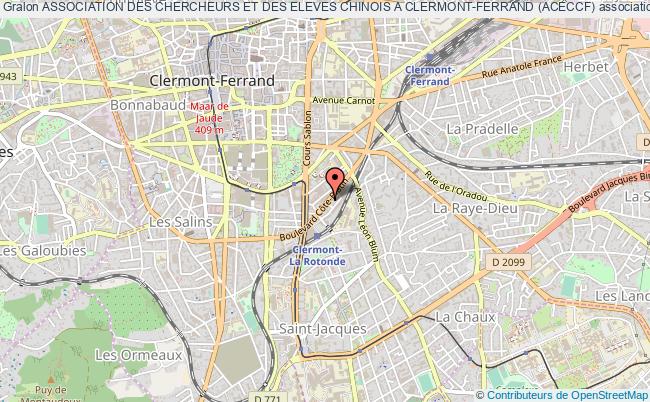plan association Association Des Chercheurs Et Des Eleves Chinois A Clermont-ferrand (aceccf) Clermont-Ferrand