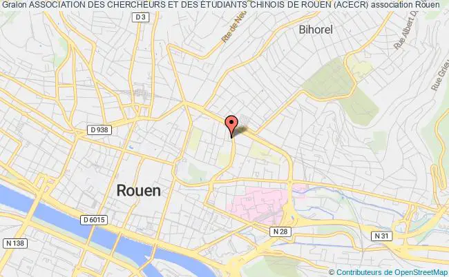 plan association Association Des Chercheurs Et Des Étudiants Chinois De Rouen (acecr) Rouen
