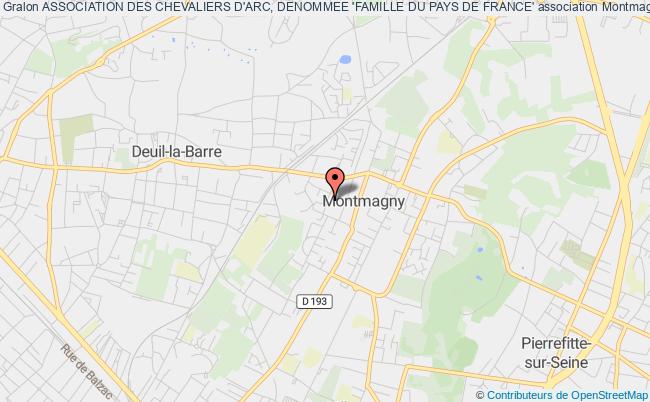 plan association Association Des Chevaliers D'arc, Denommee 'famille Du Pays De France' Montmagny